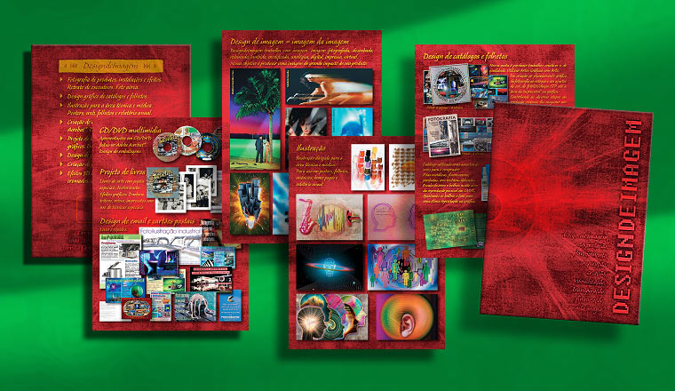 brochure with portfolio of DesigndeImagem