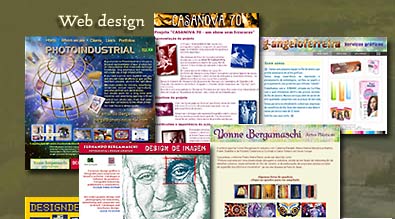 portfólio de web design, home pages e sites